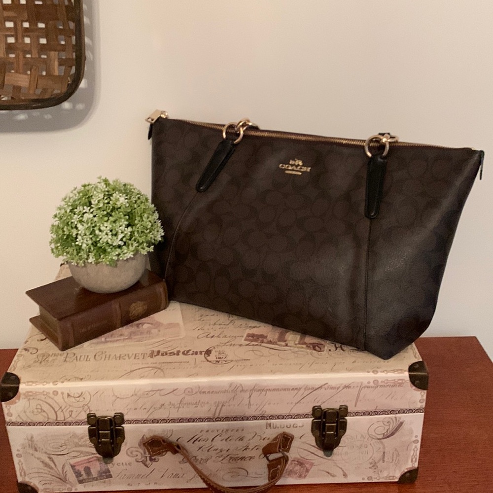 Coach Brown Tote Bag